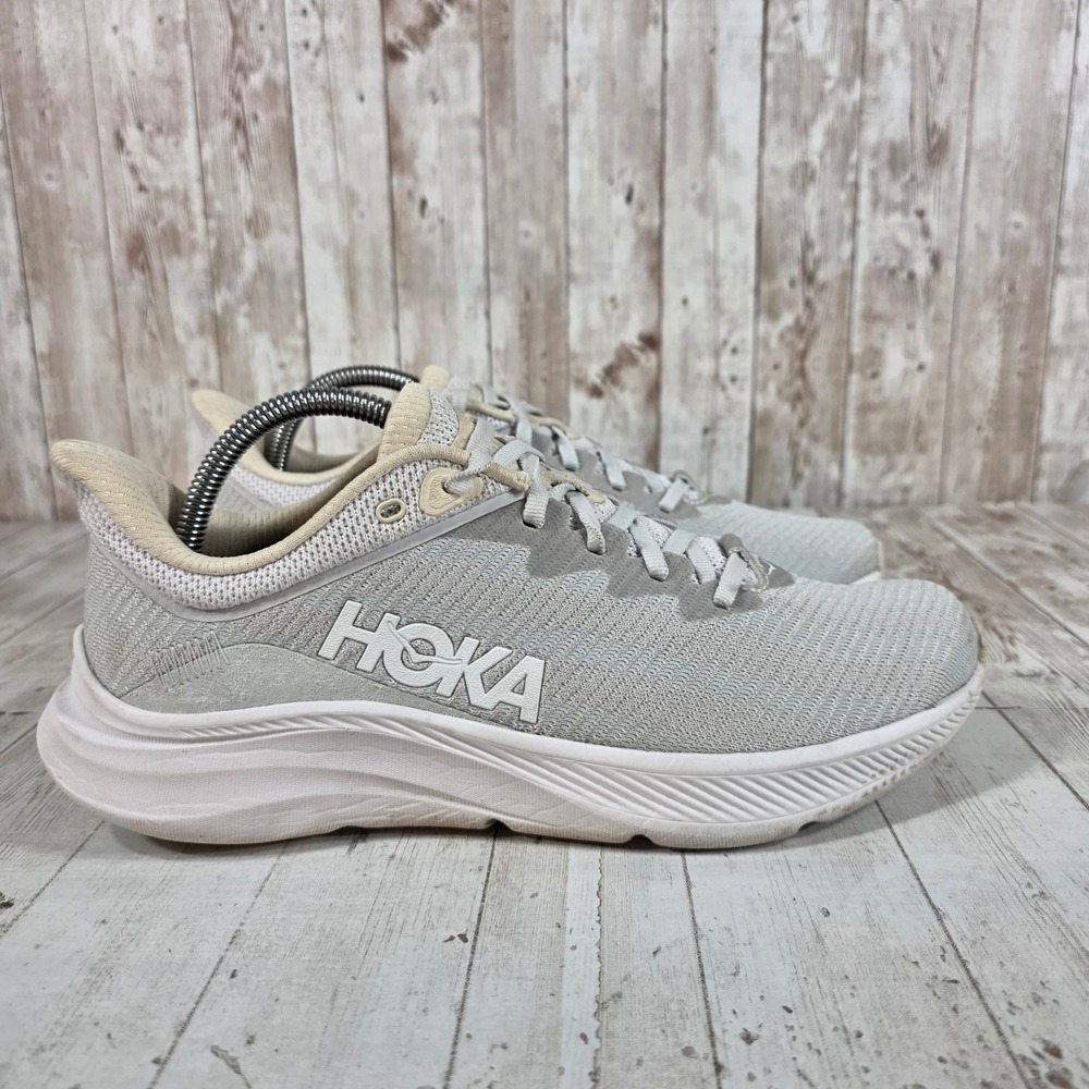 Hoka Solimar Womens 9.5B Running Shoes Nimbus Cloud Silver 1123075 NCSH